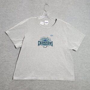 VINTAGE‎ Philadelphia Eagles Women Top 2X Gray NFC Conference Champions 2004 Y2K